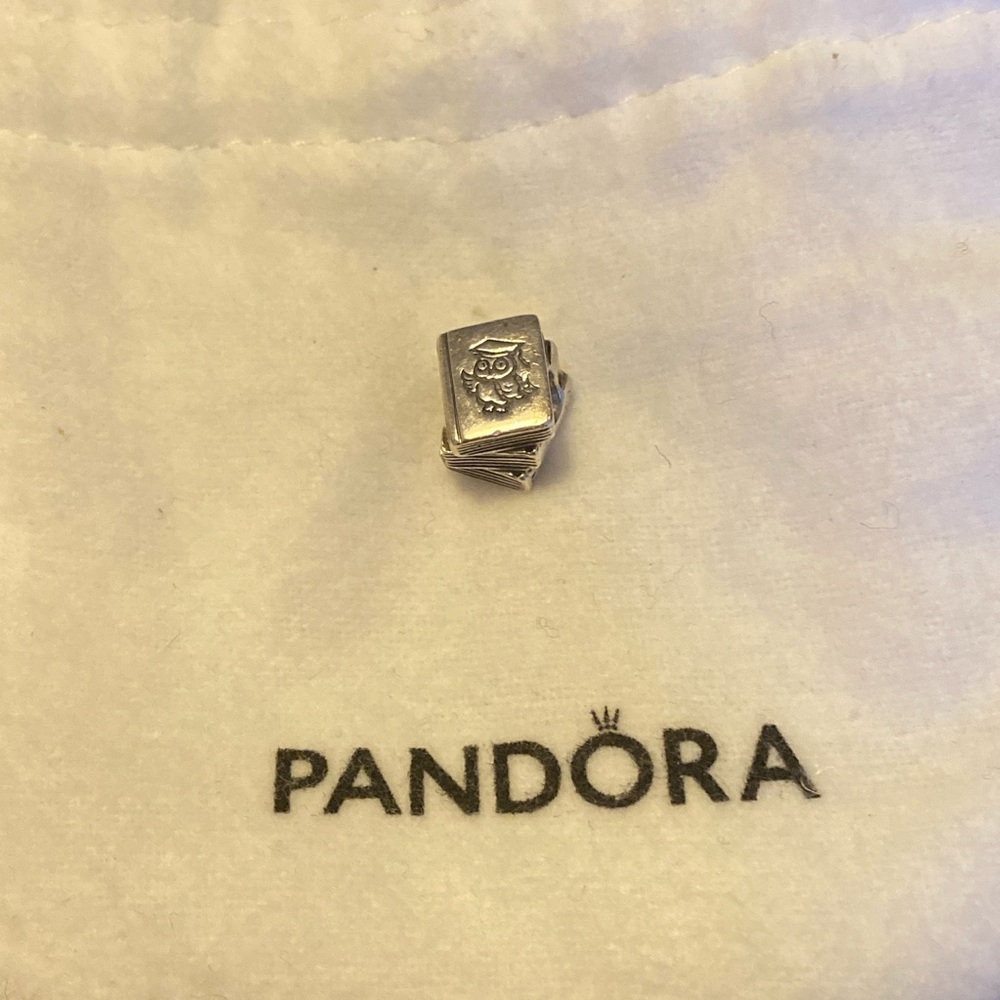 Authentic Sterling Silver Pandora Study Owl Charm